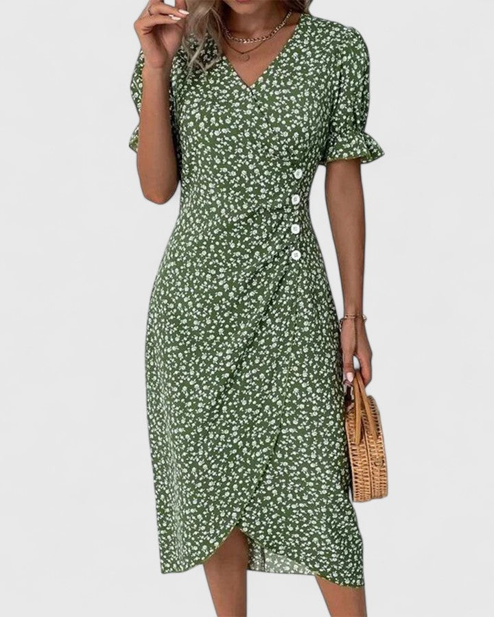Duttini | Summer Dress for Women in Lightweight Fabric, Relaxed Fit, Blue