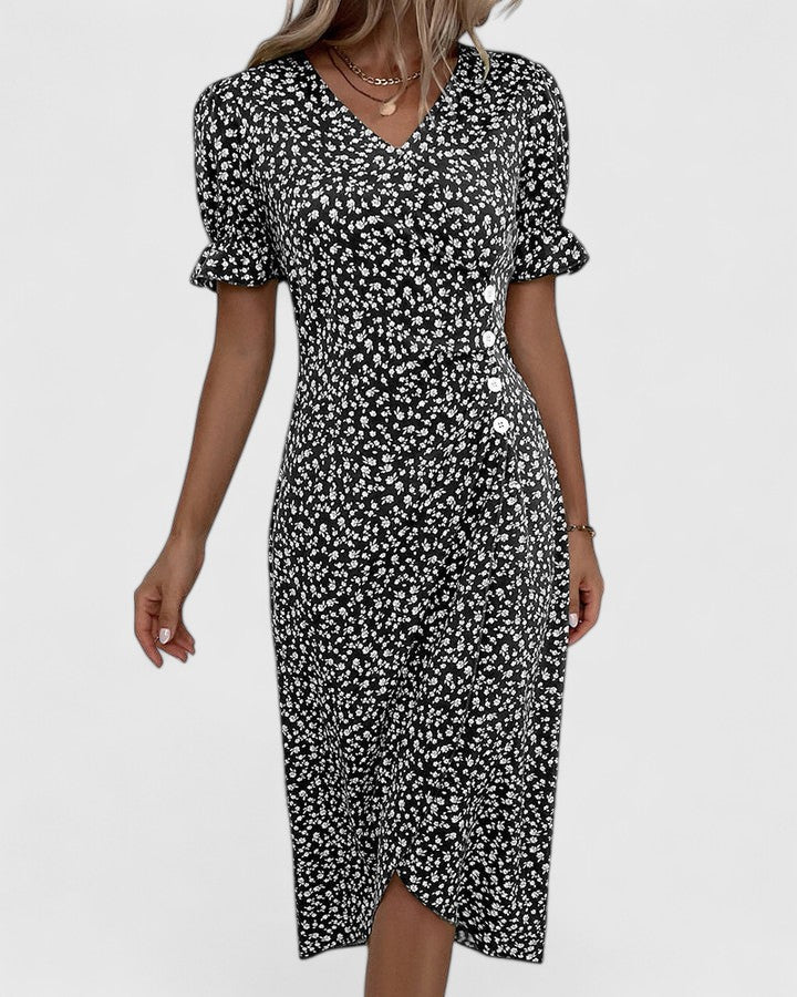 Duttini | Summer Dress for Women in Lightweight Fabric, Relaxed Fit, Blue