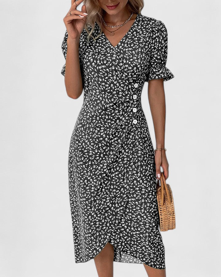 Duttini | Summer Dress for Women in Lightweight Fabric, Relaxed Fit, Blue