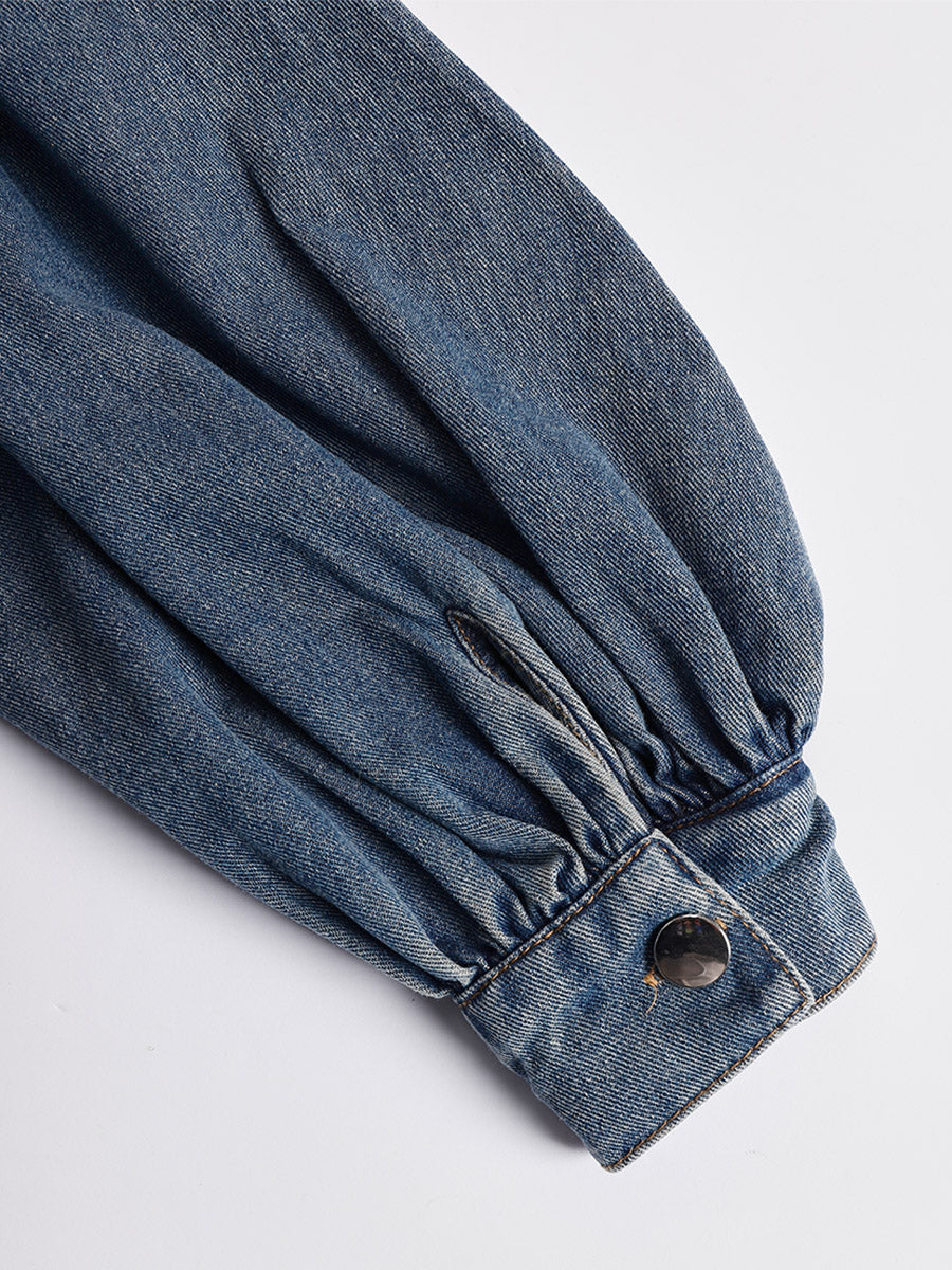 Duttini | Blue Denim Evening Dress