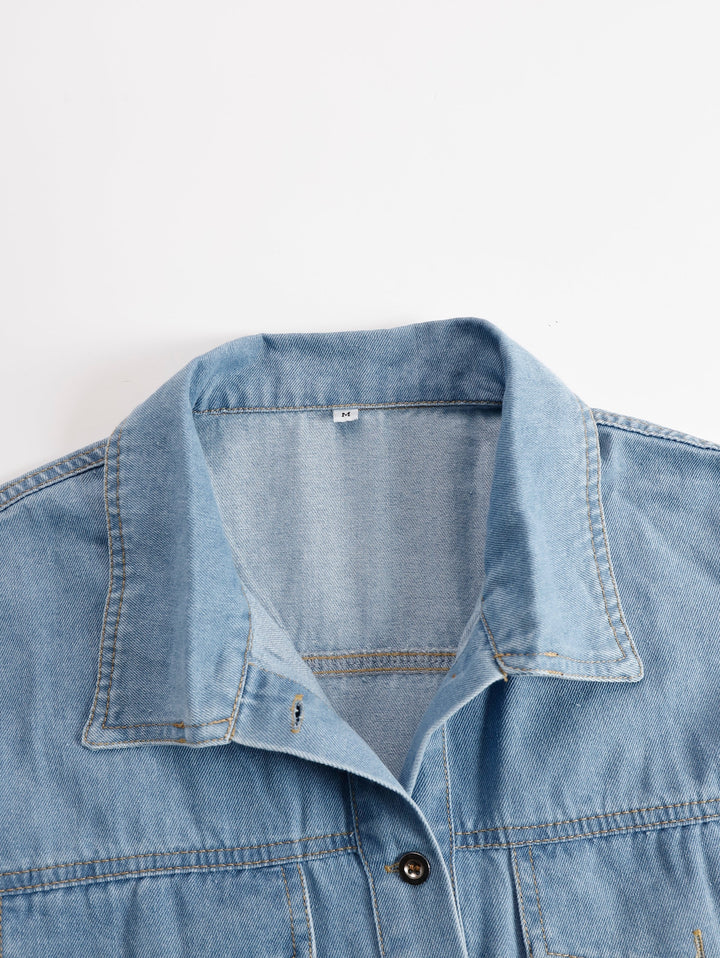 Duttini | Denim Tassel Casual Dress