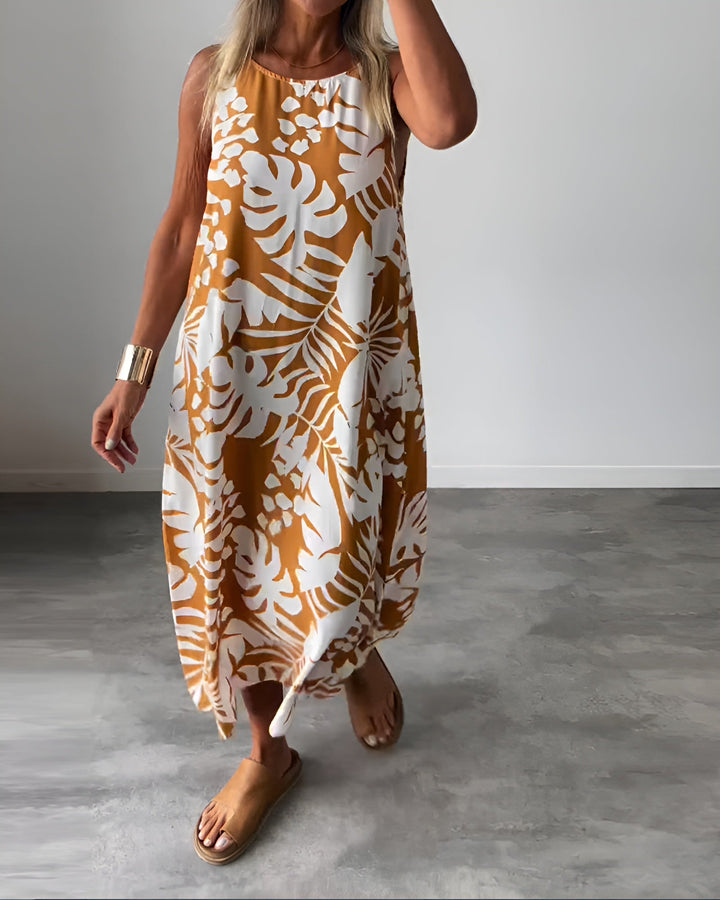Duttini | Sculpted Sleeveless Draped Elegant Dress Evening