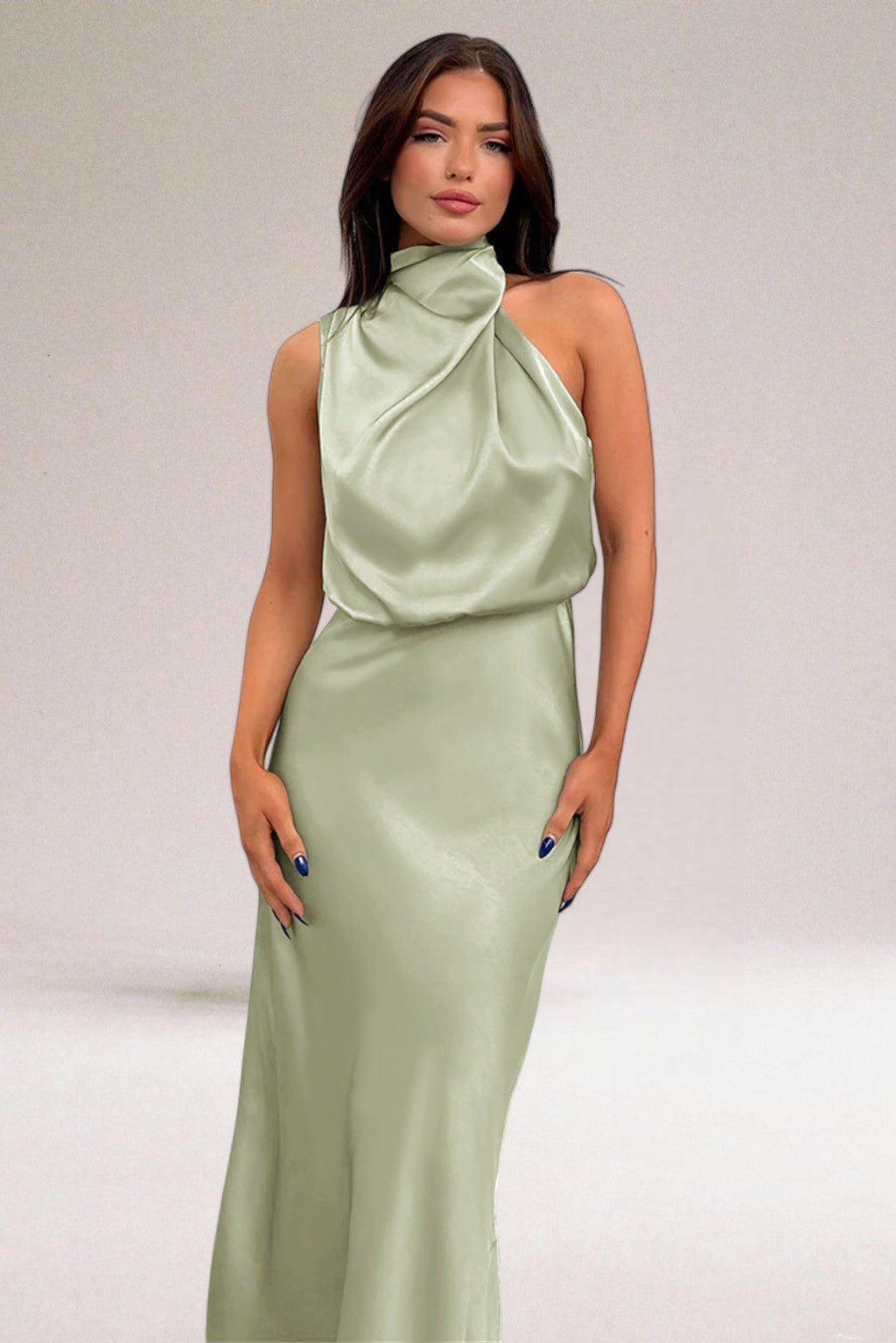 Duttini | Elegant Halter Neck Dress in a Flattering Cut