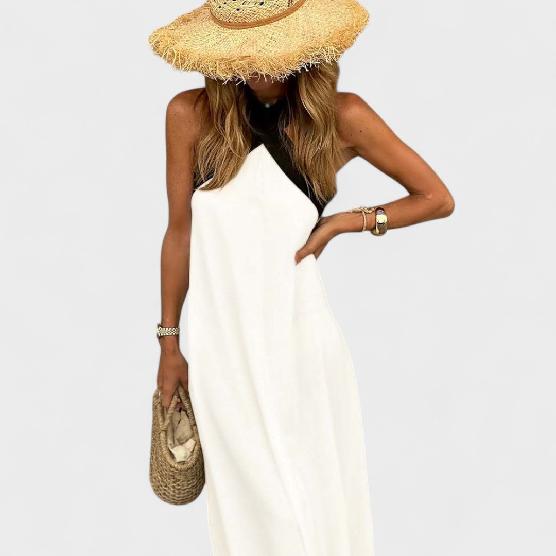 Duttini | Elegant Cross-Neck Maxi Dress for Every Occasion