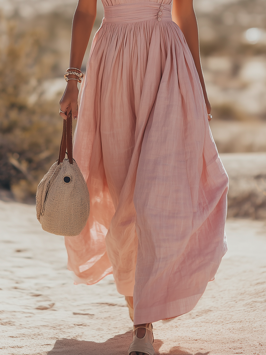 Duttini | Bohemian West Resort Elegant Sleeveless Dress