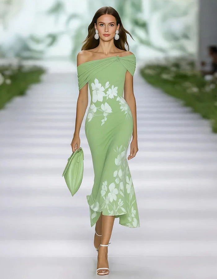 Duttini | Green Lace Dress