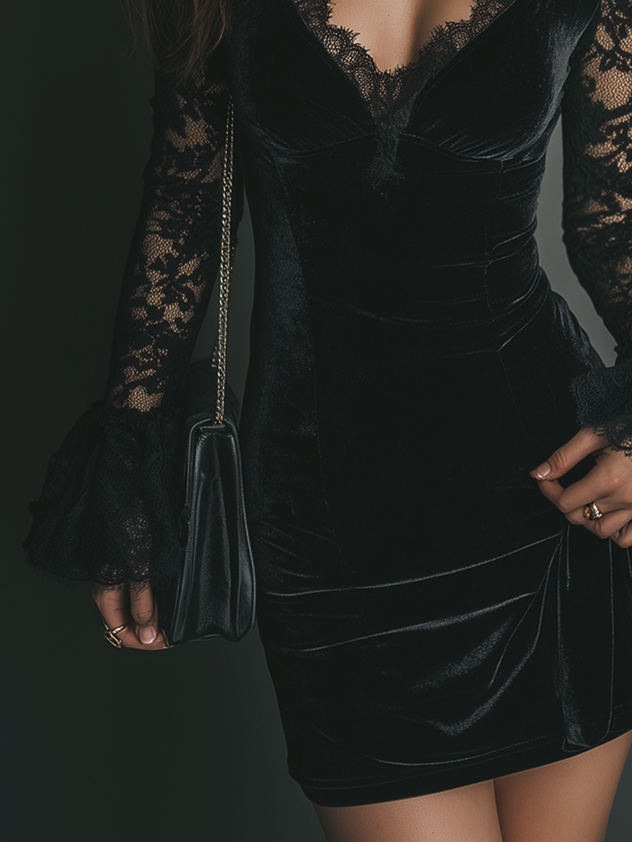 Duttini | Velvet Evening Dress