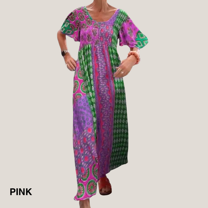 Duttini | Elegant Paisley Midi Dress in a Flattering Cut