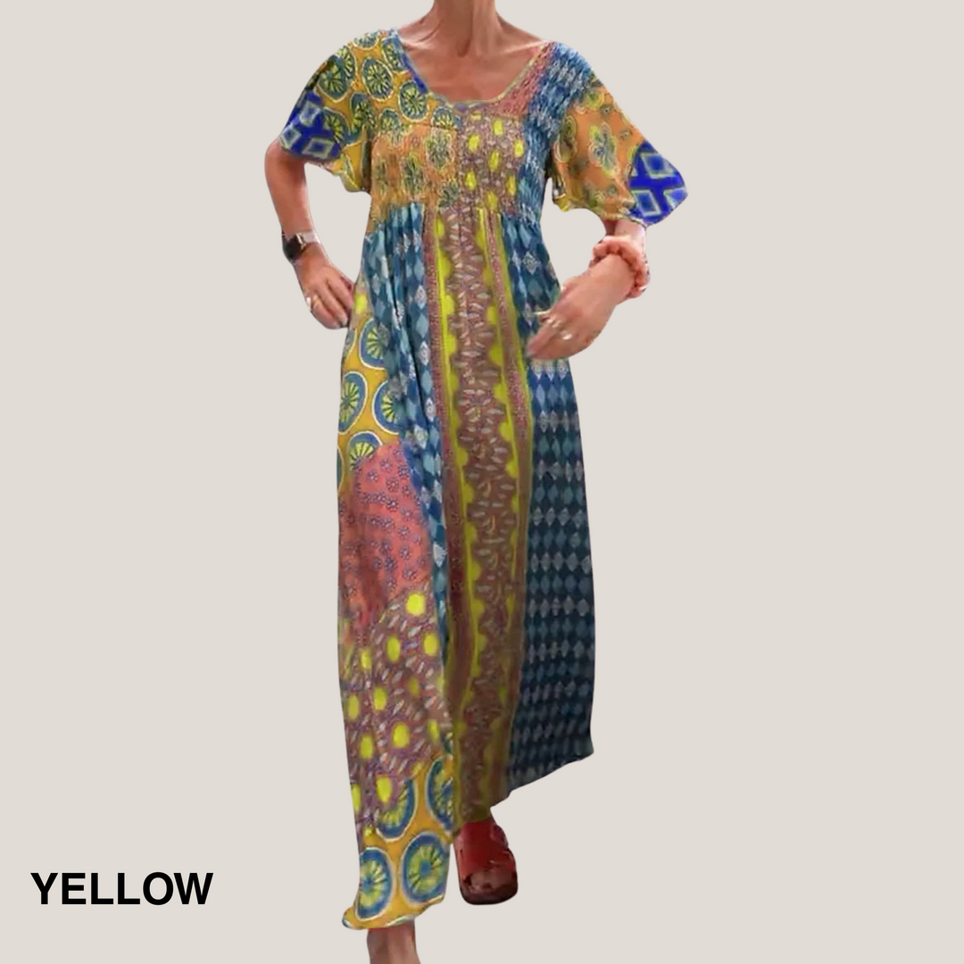 Duttini | Elegant Paisley Midi Dress in a Flattering Cut
