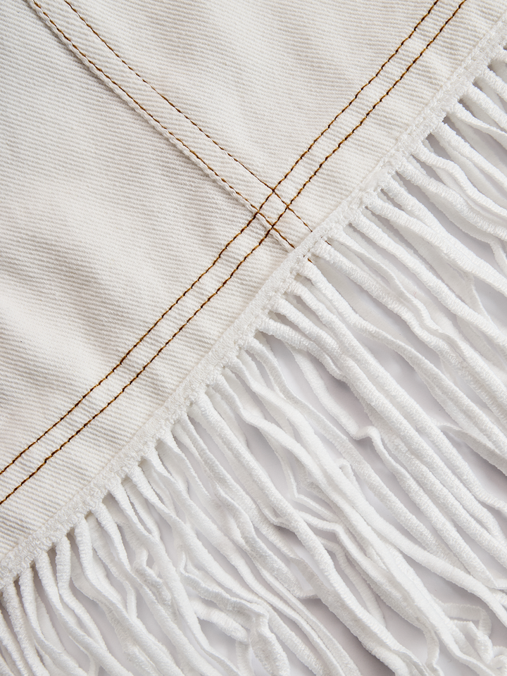 Duttini | Denim Tassel Dress