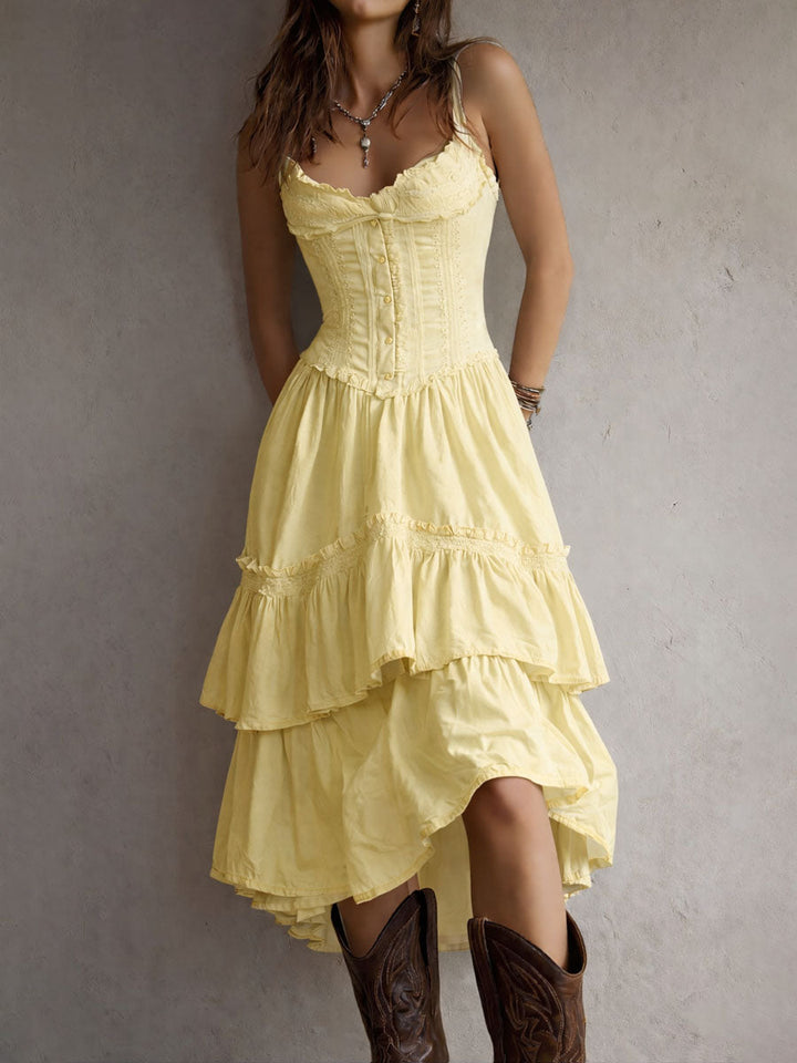 Duttini | White Lace Casual Dress