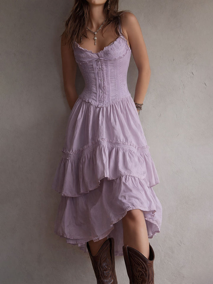 Duttini | White Lace Casual Dress