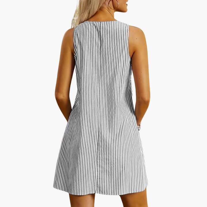 Duttini | Sleeveless Striped Dress for Women