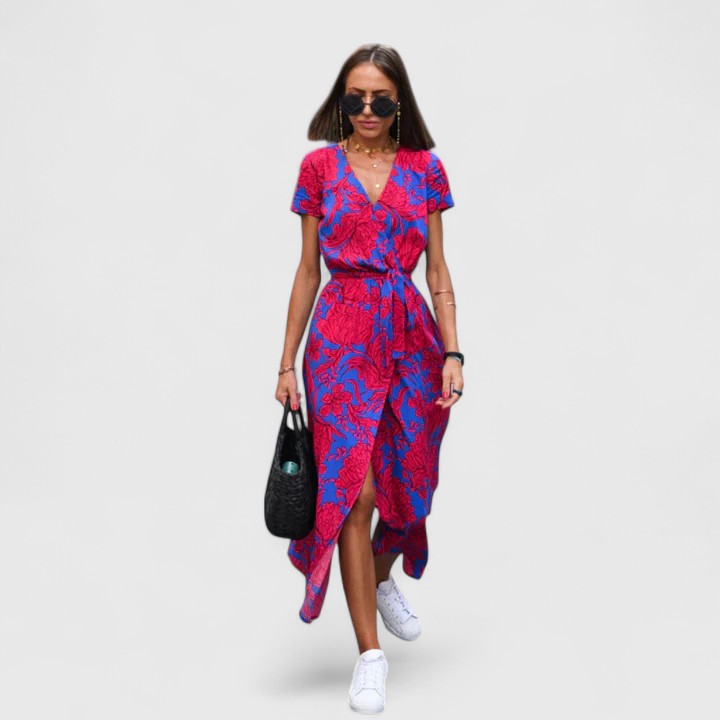 Duttini | Elegant Midi Dress for Women in Soft Fabric, Fitted, Black