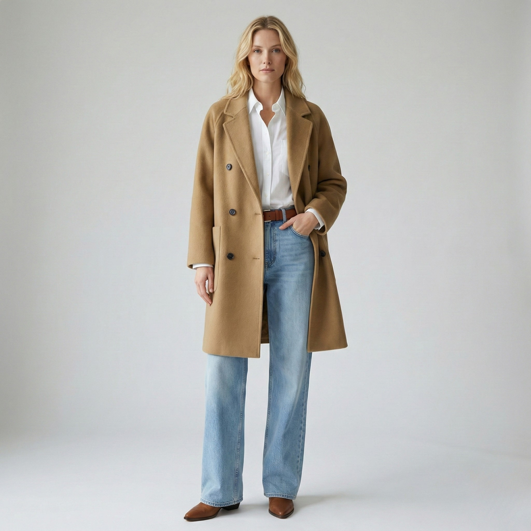 Duttini | Wool Herringbone Coat