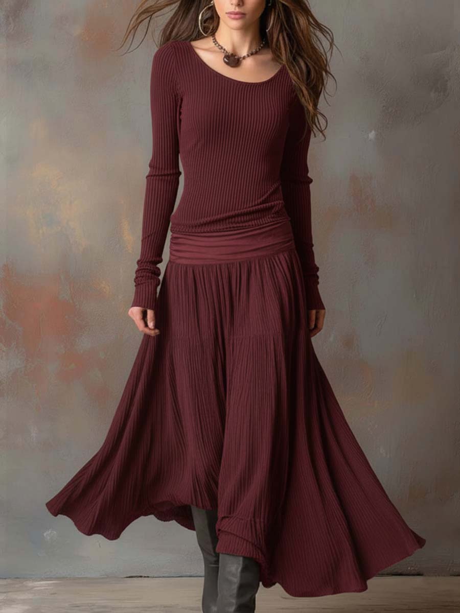 Duttini | Charcoal Knit Dress