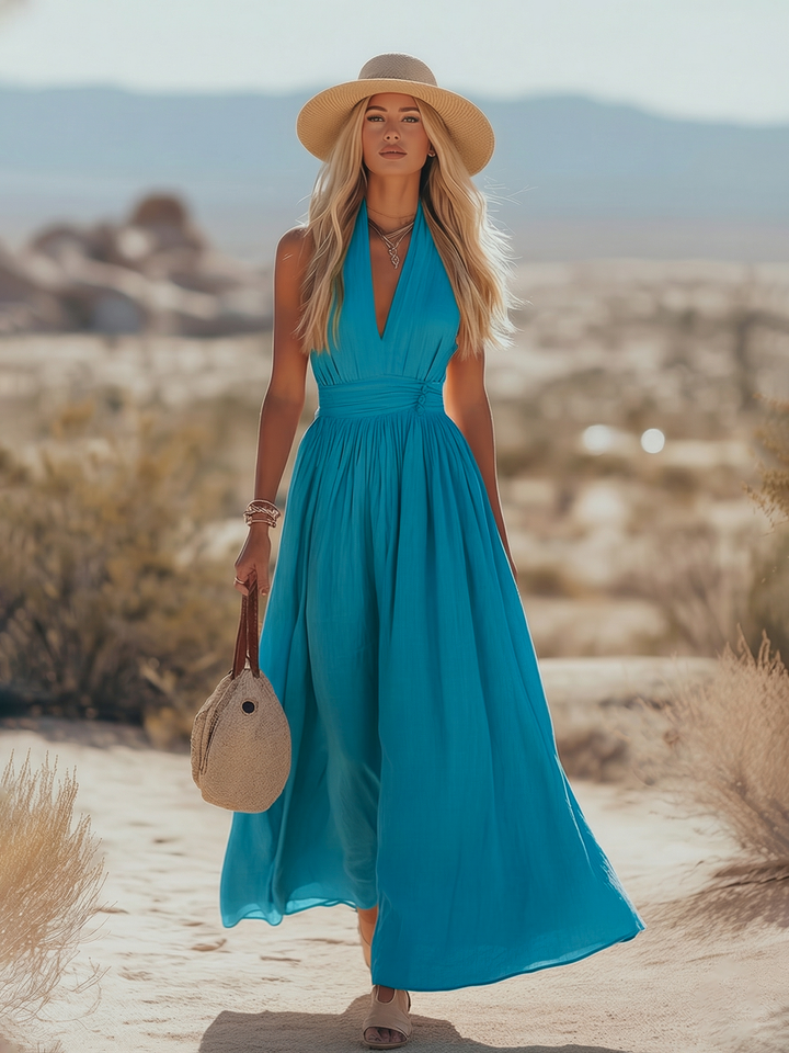 Duttini | Bohemian West Resort Elegant Sleeveless Dress