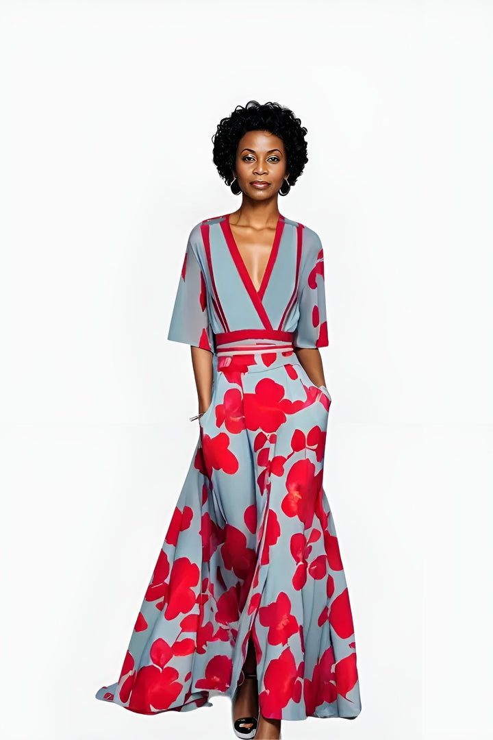 Duttini | Modern Floral Wrap Dress Made to Turn Heads