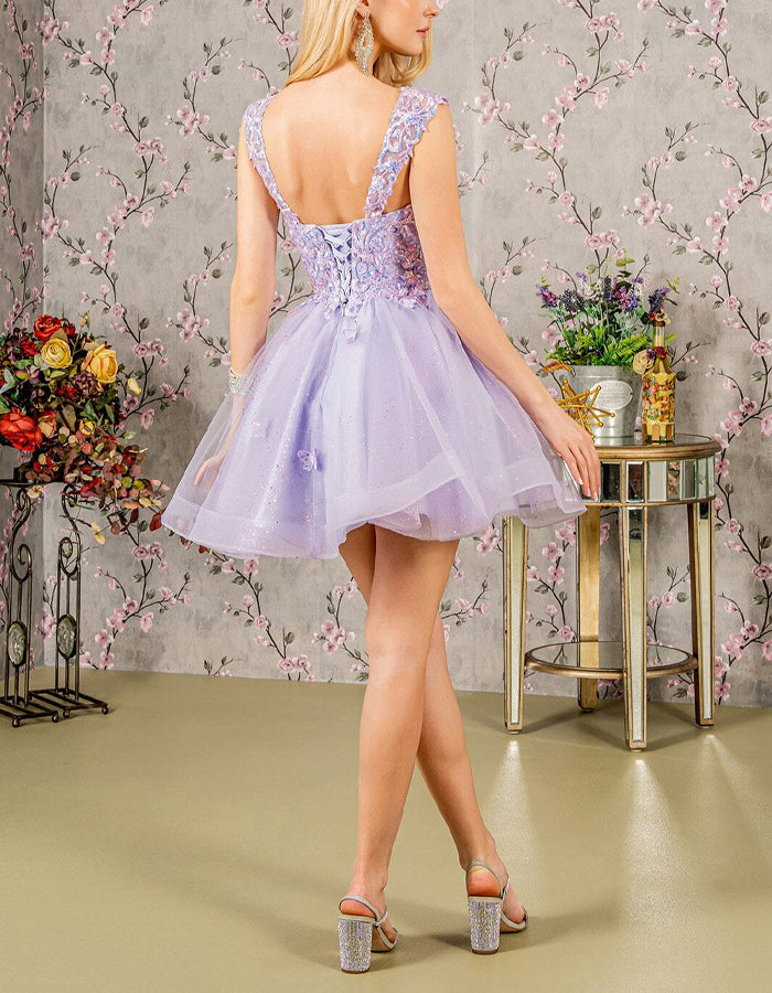 Duttini | Mint Green Tulle Cocktail Sleeveless Dress