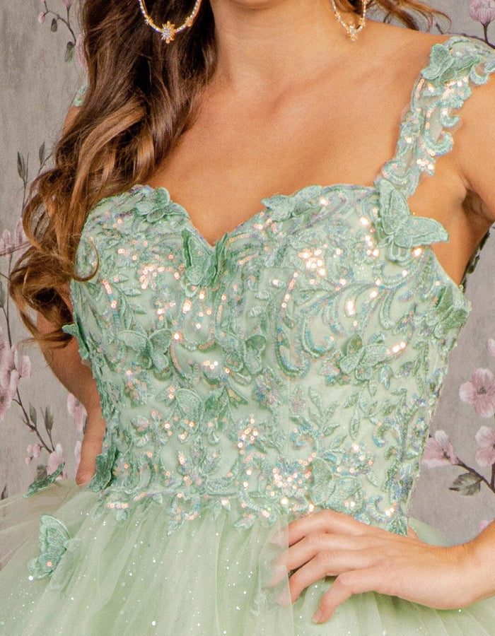 Duttini | Mint Green Tulle Cocktail Sleeveless Dress