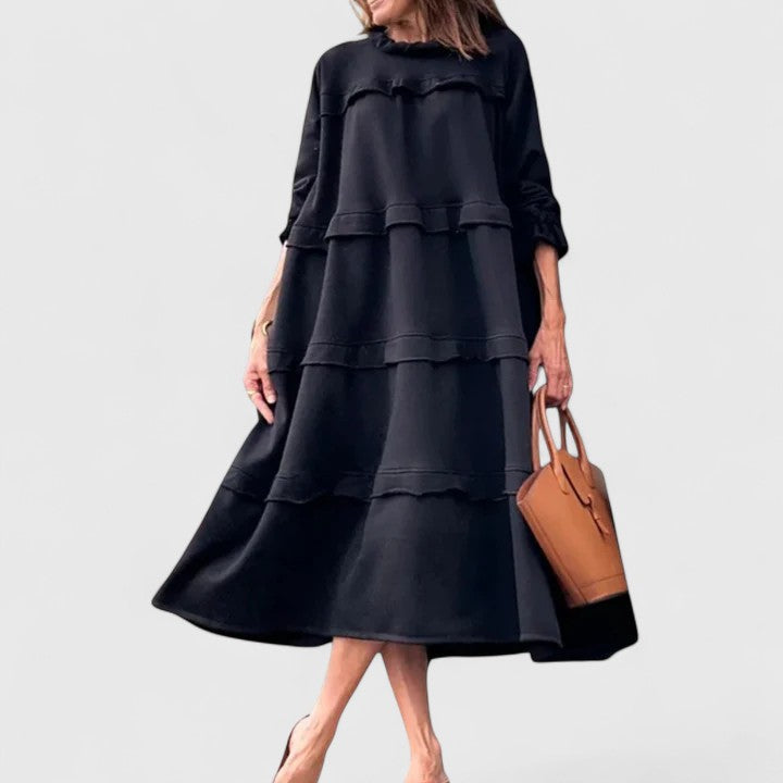 Duttini | Sophisticated Midi Dress for Women in Elegant Fabric, Fitted, Classic Style
