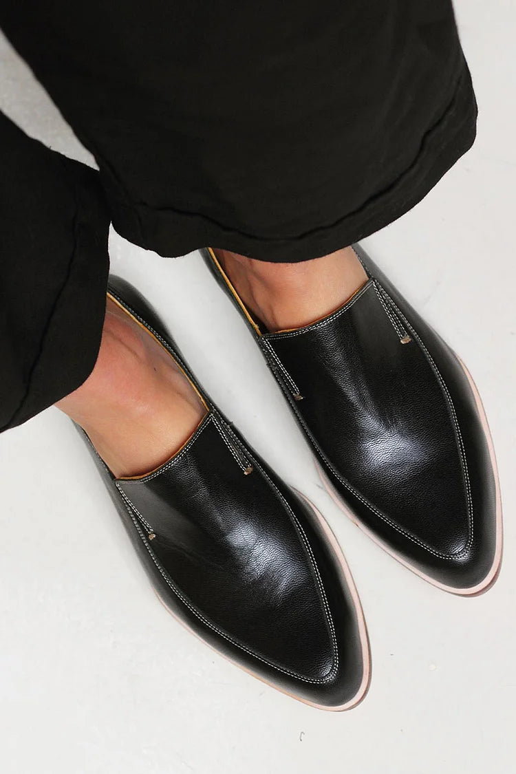 Duttini | Comfort-Fit Pointed Toe Slip On Flats for Walking in Comfort