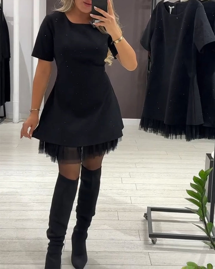 Duttini | A-Line Patchwork Dress for Women