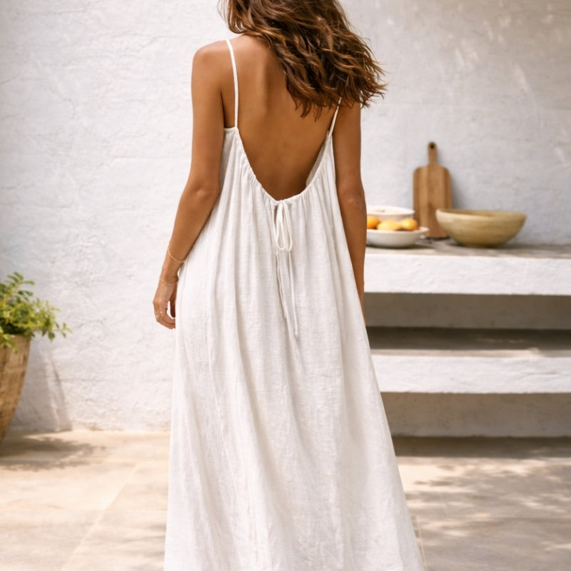 Duttini | Sculpted Maxi Dress Spaghetti Strap Sundress