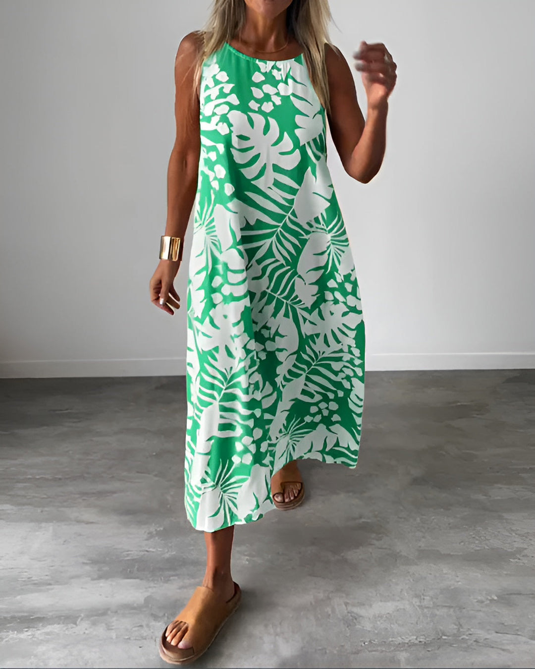 Duttini | Sculpted Sleeveless Draped Elegant Dress Evening