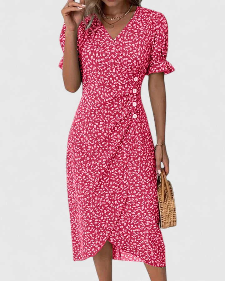 Duttini | Summer Dress for Women in Lightweight Fabric, Relaxed Fit, Blue