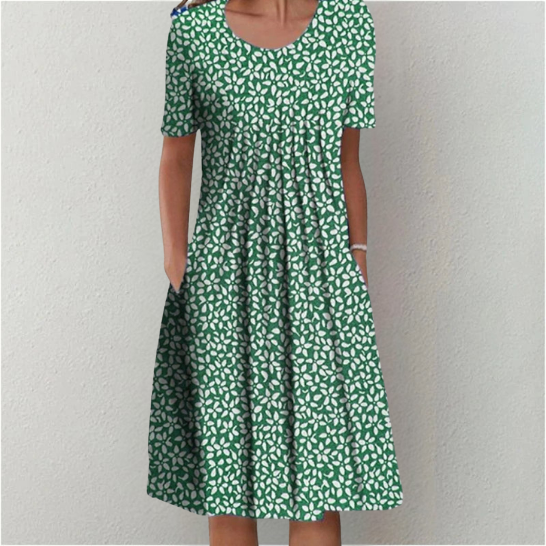 Duttini | Stylish And Casual Floral Dress With Pockets