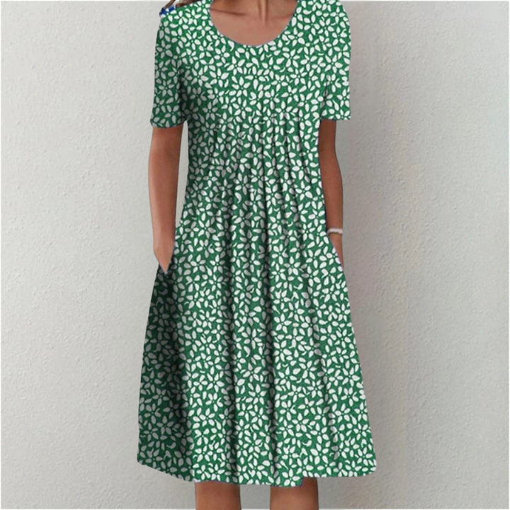 Duttini | Stylish And Casual Floral Dress With Pockets