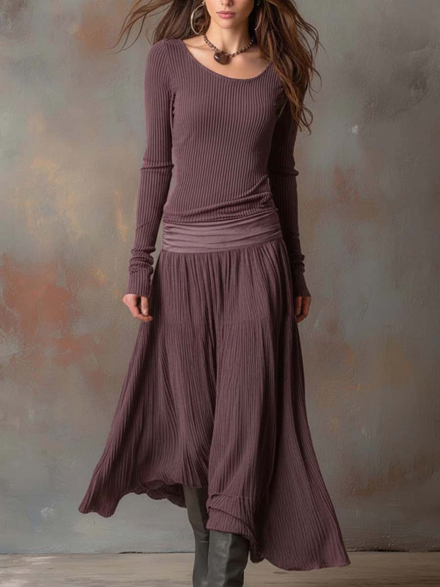 Duttini | Charcoal Knit Dress
