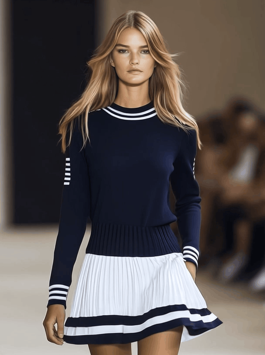 Duttini | Navy Blue Dress