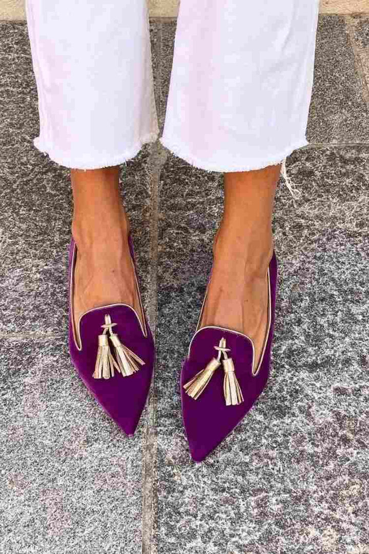 Duttini | Premium Tassel Detail Pointed Toe with a Comfort Fit