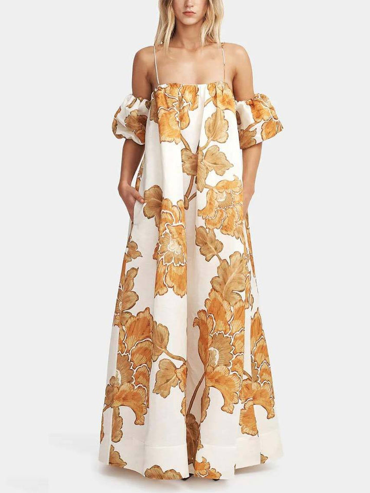 Duttini | Floral Print Sling Dress