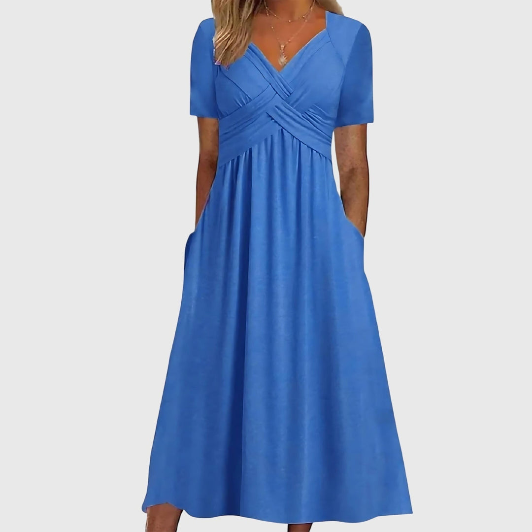 Duttini | Midi Dress for Women in Tummy Control Fabric