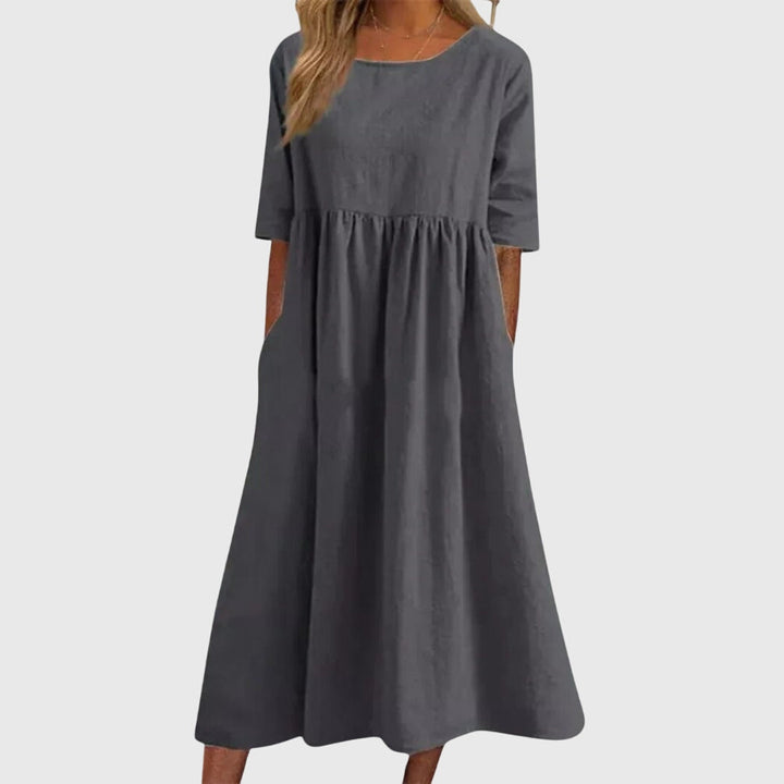 Duttini | Short-Sleeved Dress for Women in Elegant Style