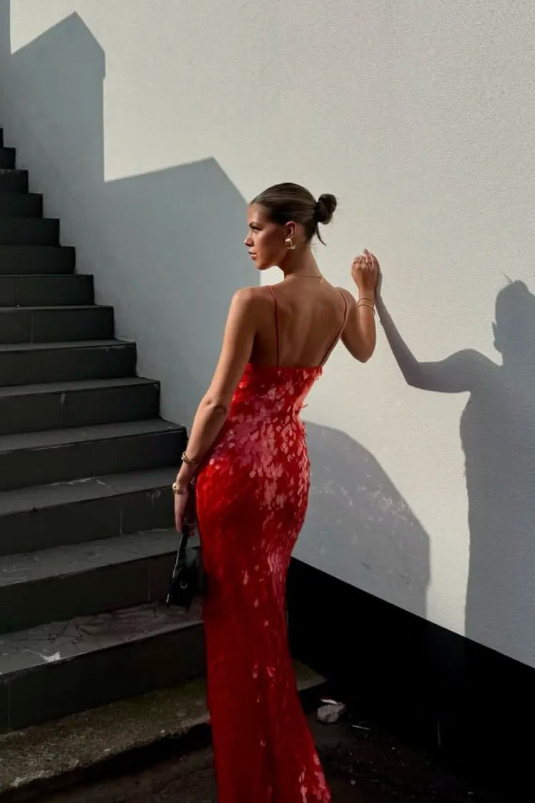 Duttini | Luxe Wedding Guest Sequin Backless Dress for Every Occasion