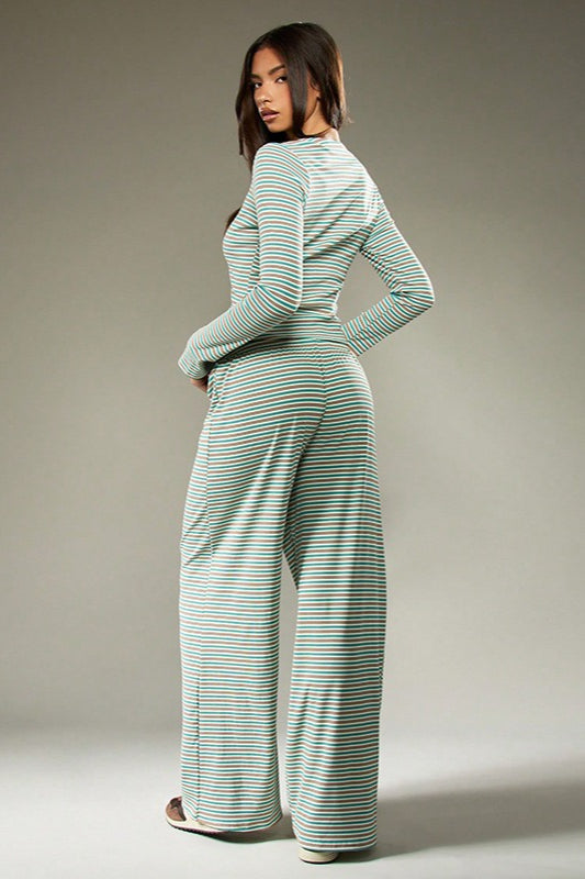 Duttini | Stripe Button Cord Two Piece Set