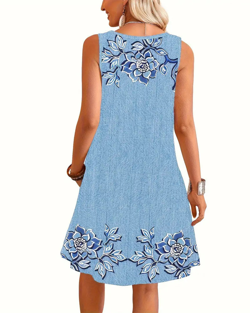 Duttini | Romantic Sleeveless Stylish Dress for a Polished Look