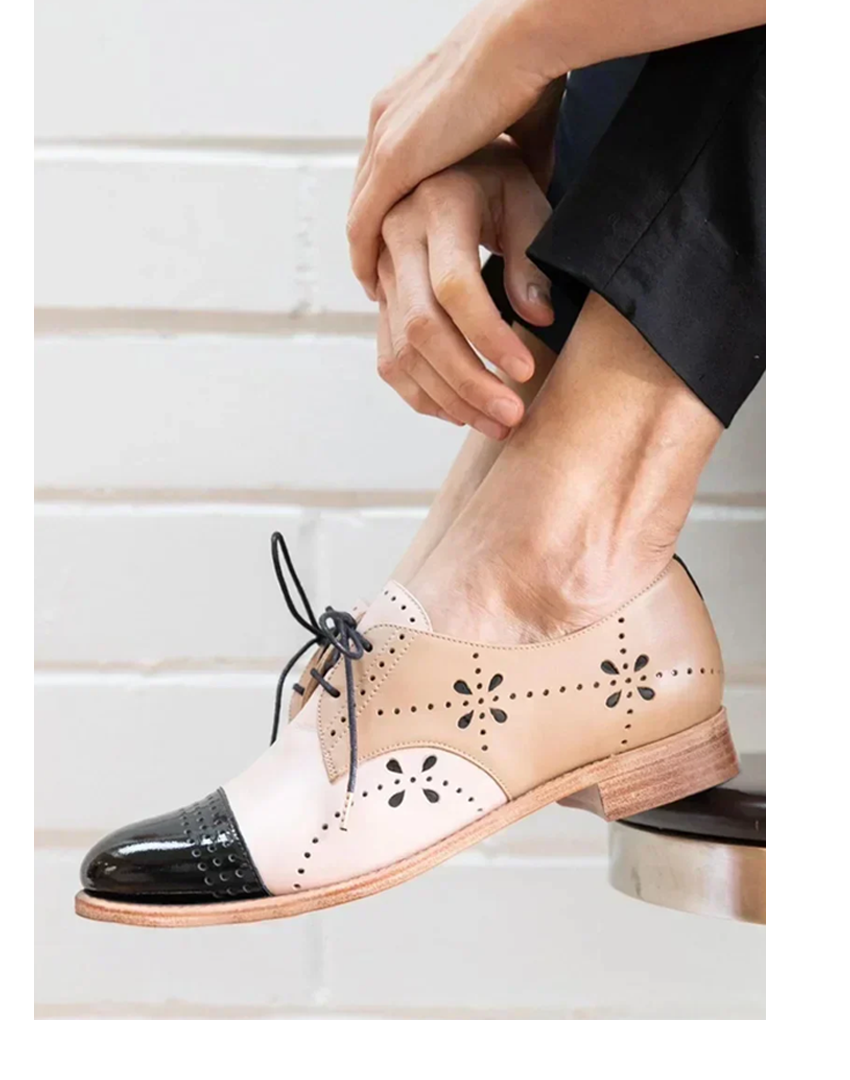 Duttini | Supportive Lace Up Closed Toe for Walking in Comfort