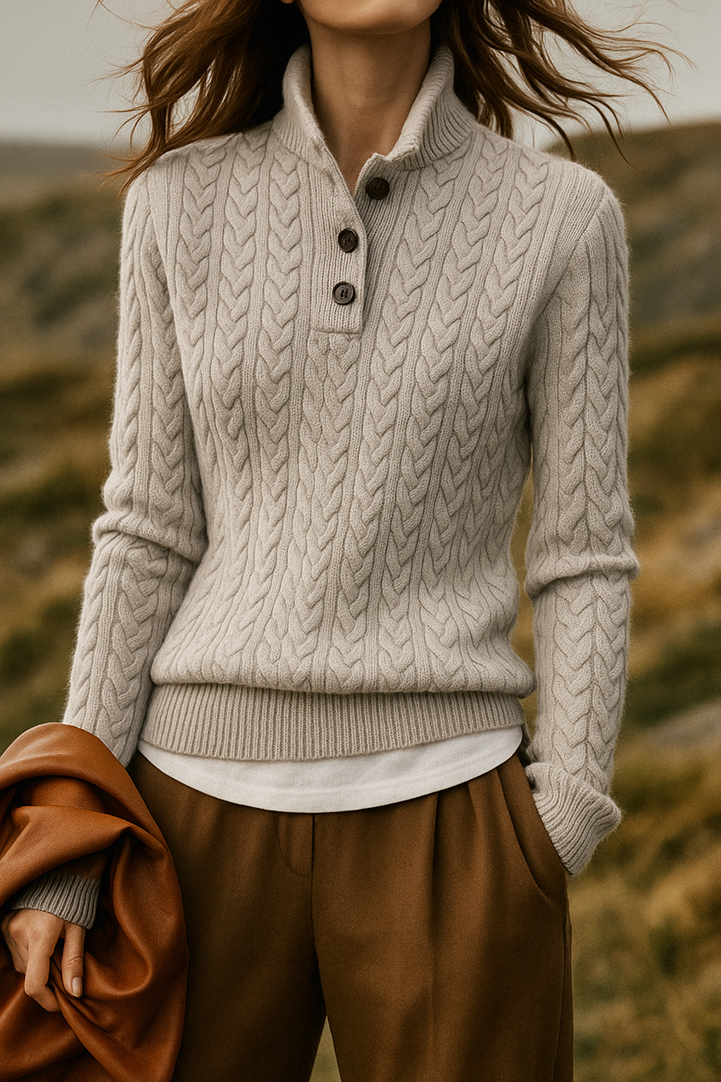 Duttini | Cashmere Button-Up Sweater