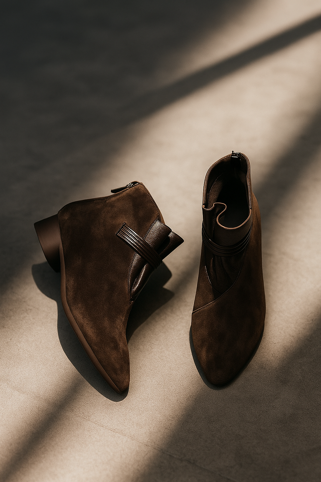 Duttini | Italian Crest Suede Boots