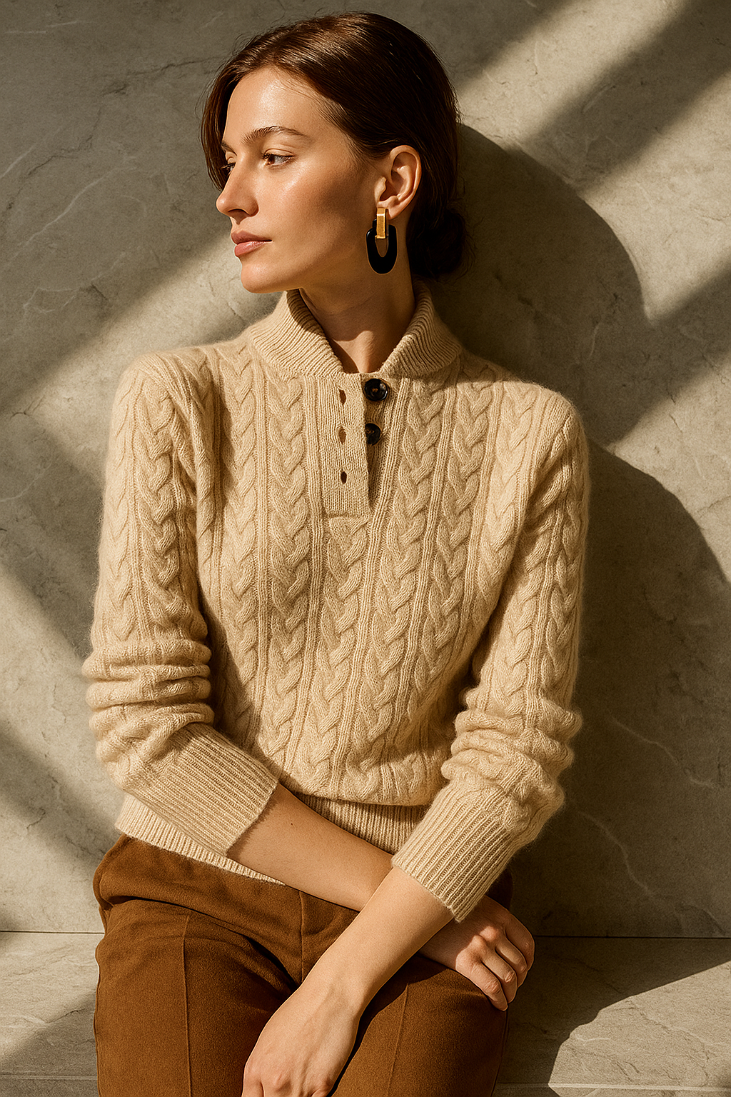 Duttini | Cashmere Button-Up Sweater