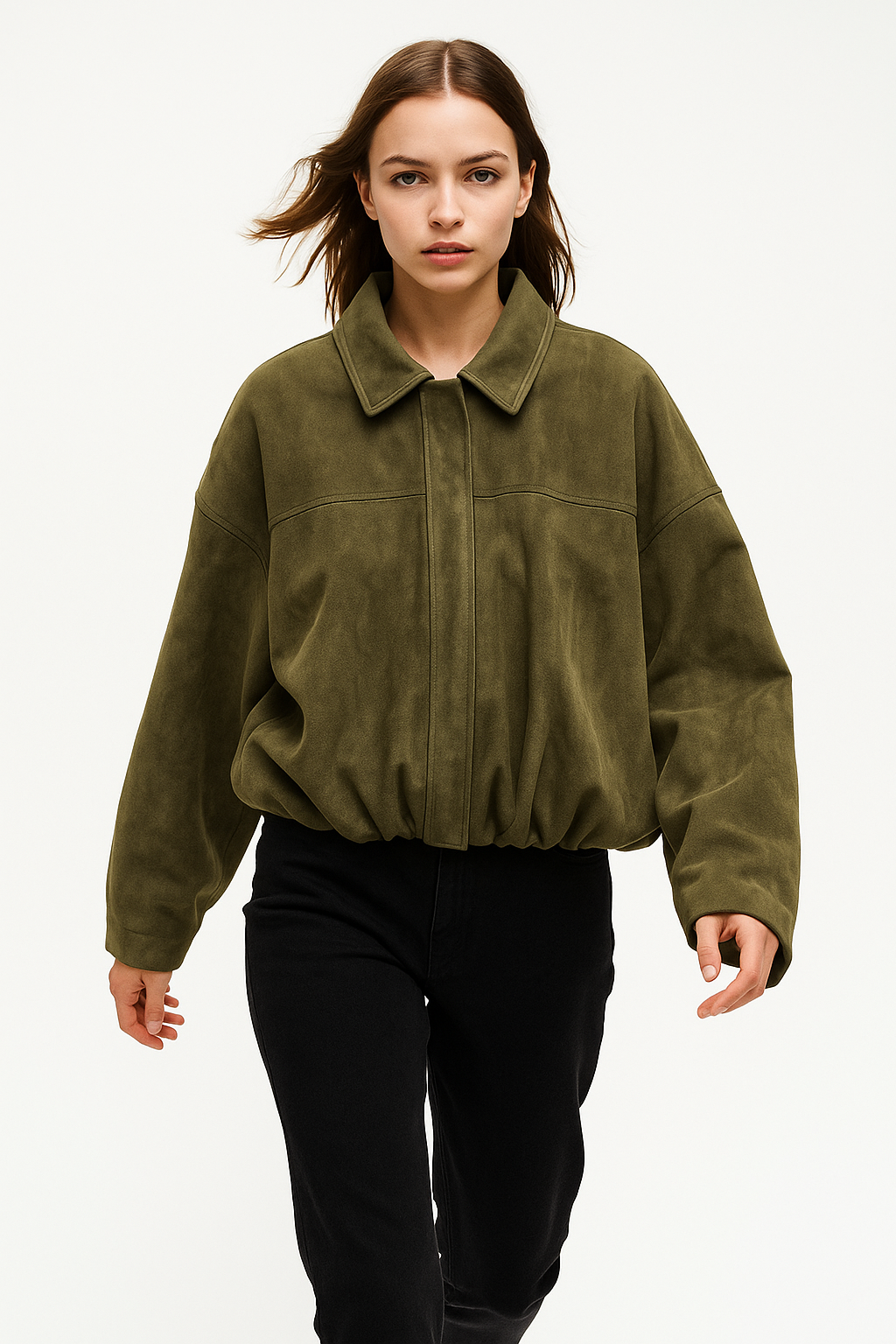 Duttini | Women's Suede Bomber