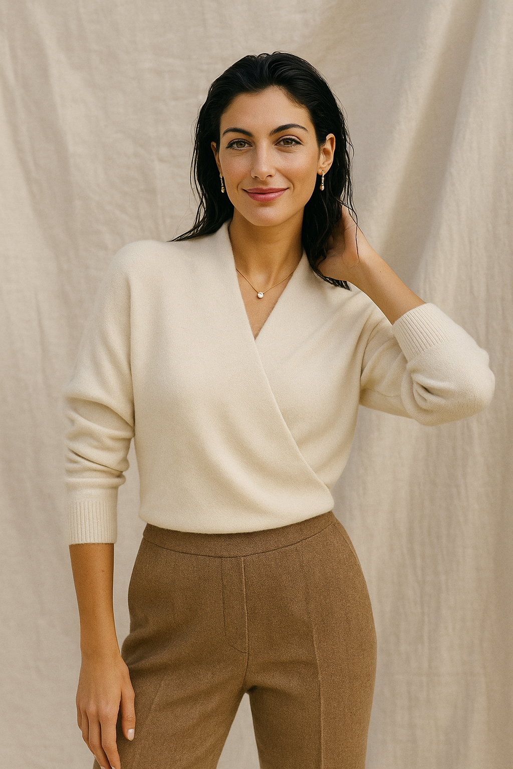 Duttini | V-Neck Knit Sweater