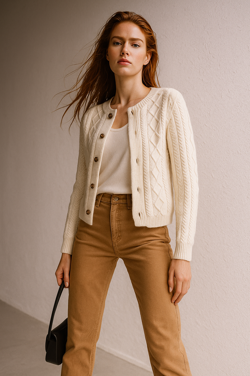 Duttini | Cable Knit Cardigan
