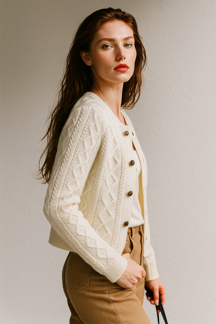 Duttini | Cable Knit Cardigan