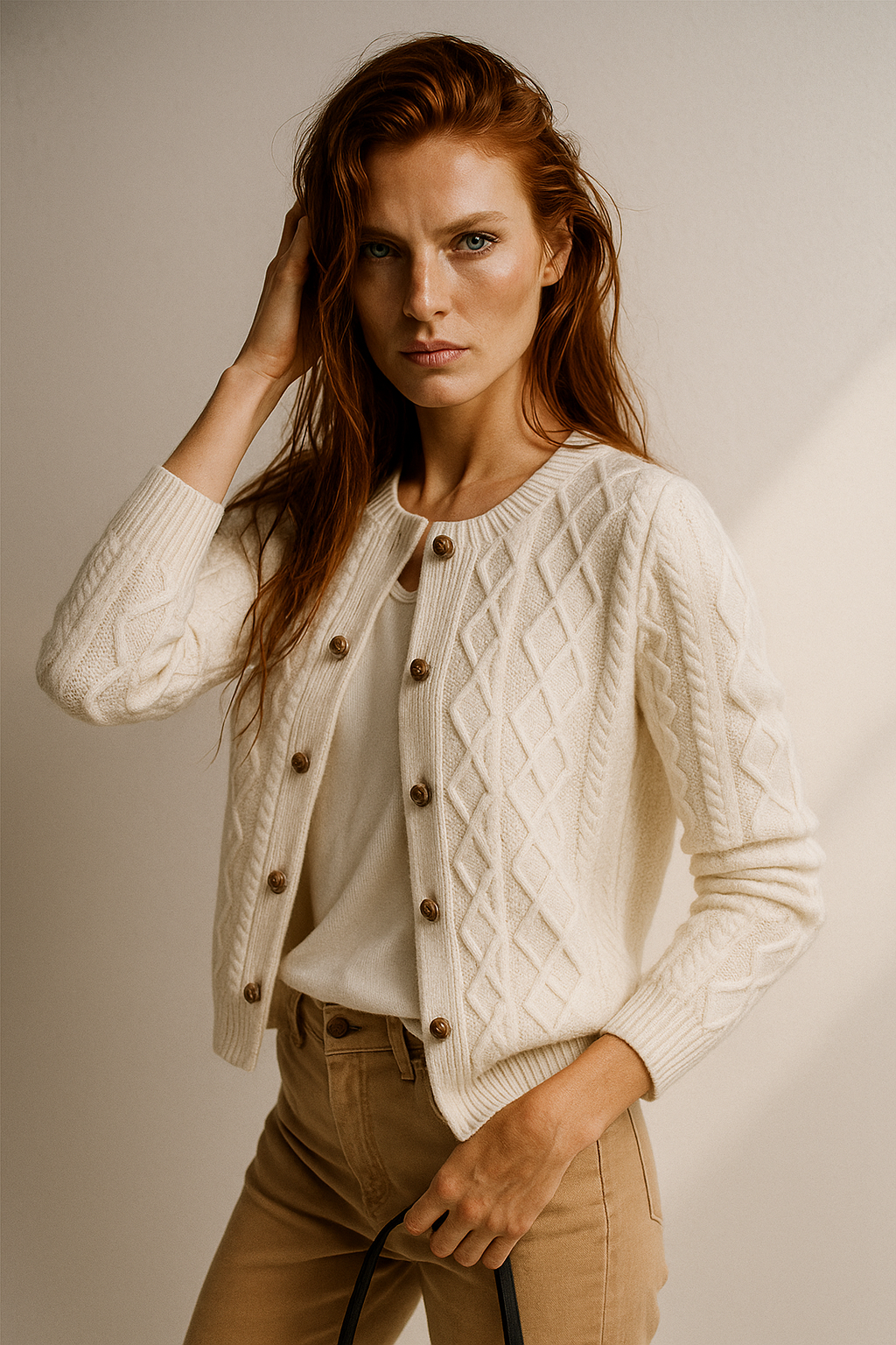 Duttini | Cable Knit Cardigan